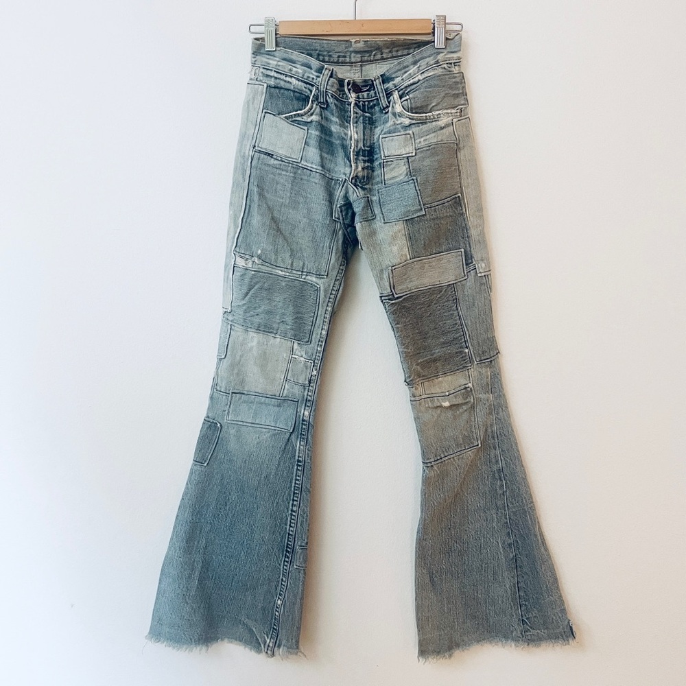 Vintage 70s Levi's 684 Patched Big Bells BellBottom Jeans One of a Kind!